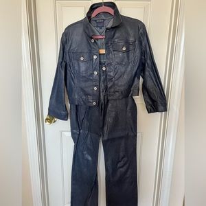 Vintage 2000 Tommy Hilfiger -Blue Faux Snake Print Cotton Jean set